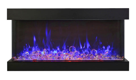 Image of 60-TRU-VIEW-XL XT – 60″ wide x 22″ in height – 3 sided glass / indoor or outdoor electric fireplace