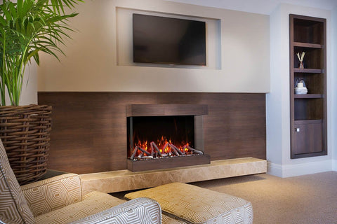 Image of 60-TRU-VIEW-XL XT – 60″ wide x 22″ in height – 3 sided glass / indoor or outdoor electric fireplace