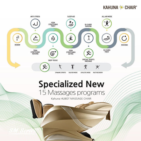 Image of 3D Kahuna Exquisite Rhythmic Massage Chair HUBOT HM-078