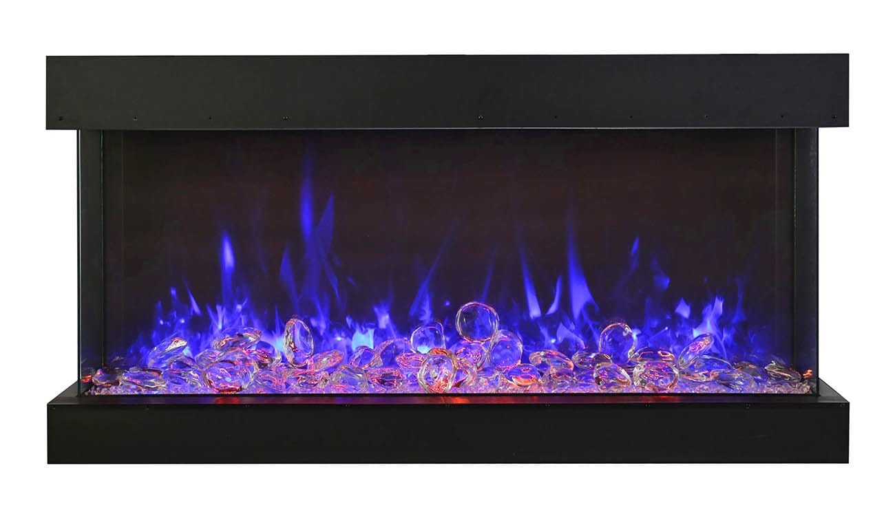 60-TRU-VIEW-XL XT – 60″ wide x 22″ in height – 3 sided glass / indoor or outdoor electric fireplace