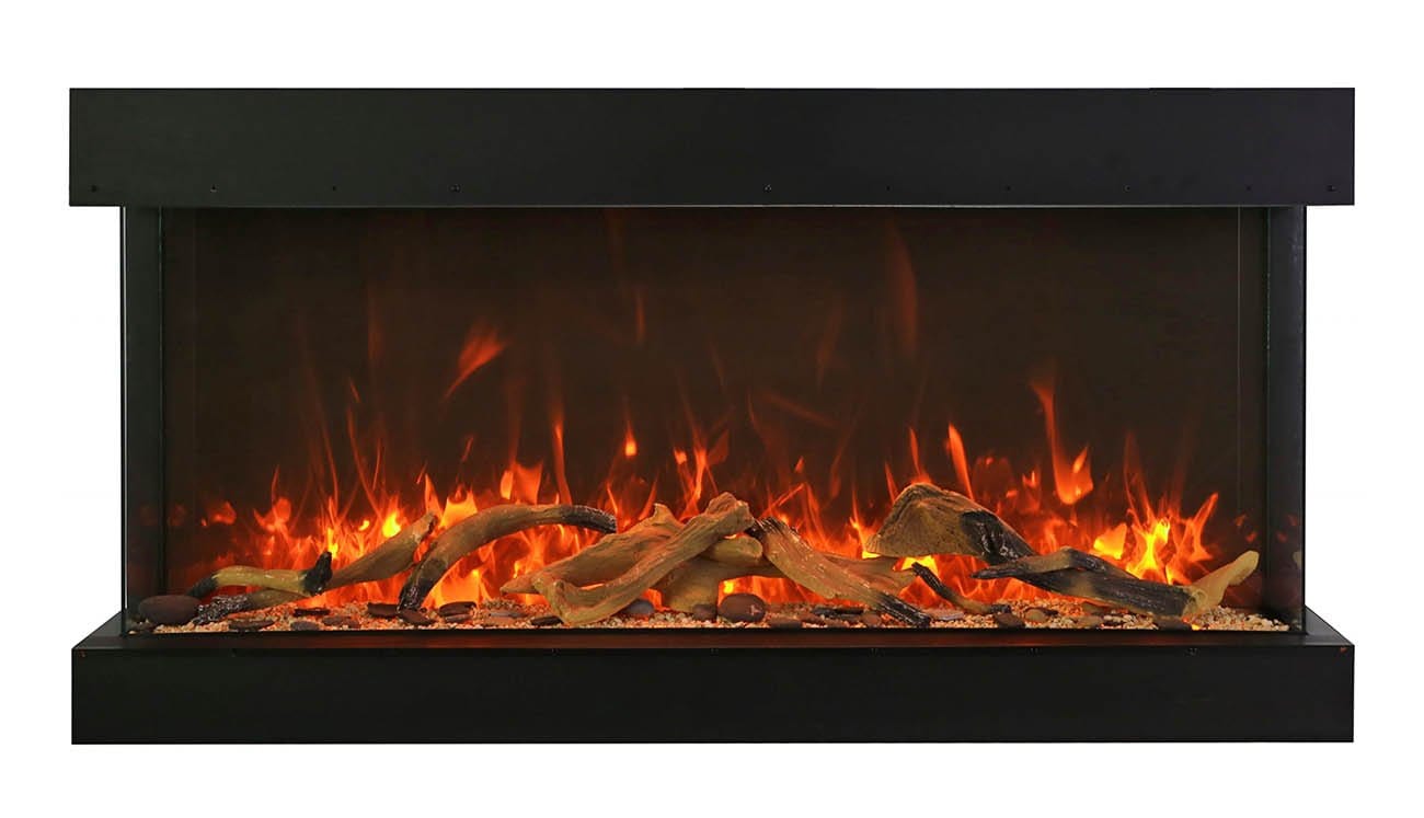 60-TRU-VIEW-XL XT – 60″ wide x 22″ in height – 3 sided glass / indoor or outdoor electric fireplace