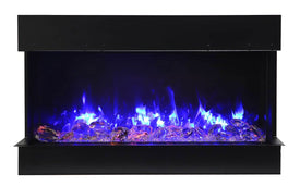 40-TRU-VIEW-SLIM – 40″ wide x 3-7/8″ in depth – 3 sided glass electric fireplace
