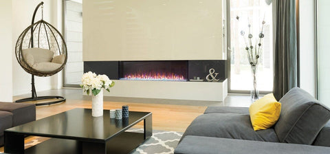 Image of Napoleon’s Trivista 60 three-sided electric fireplace