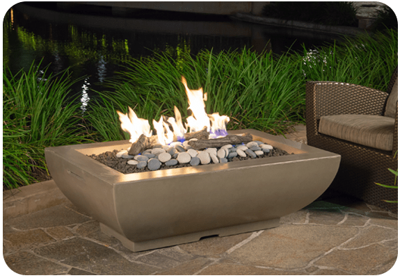 American Fyre Design Bordeaux Rectangle Fire Bowl