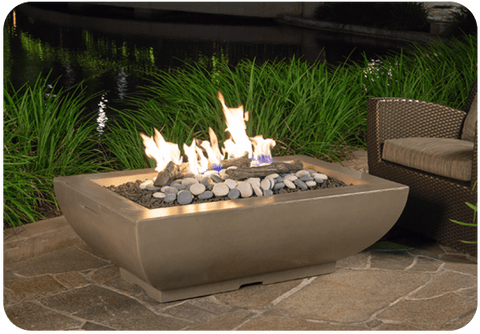 Image of American Fyre Design Bordeaux Rectangle Fire Bowl