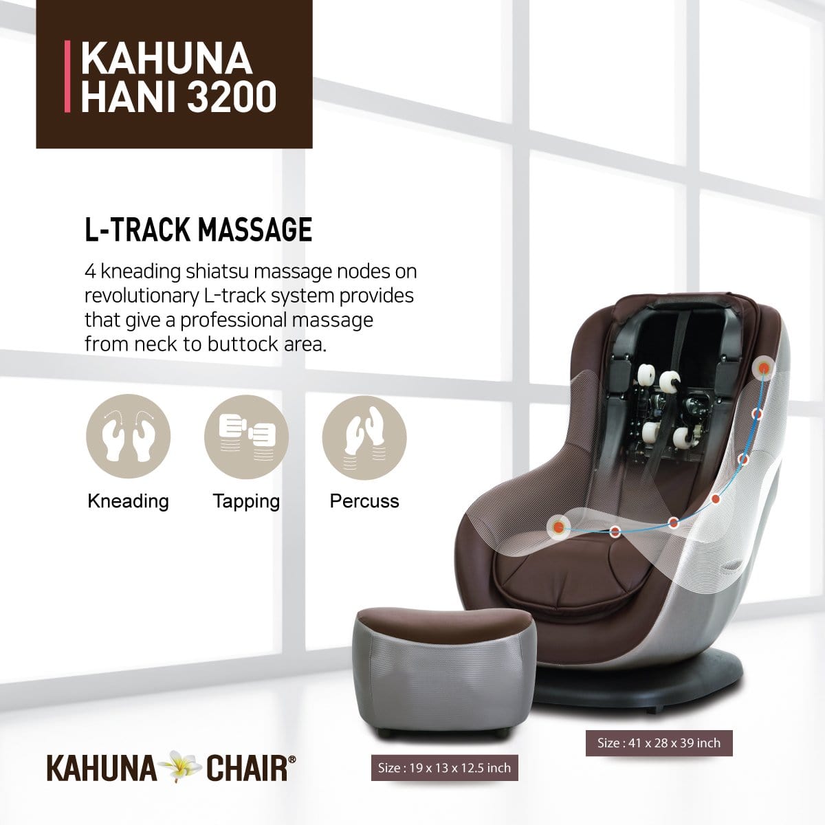 KAHUNA COMPACT MASSAGE CHAIR – HANI3200