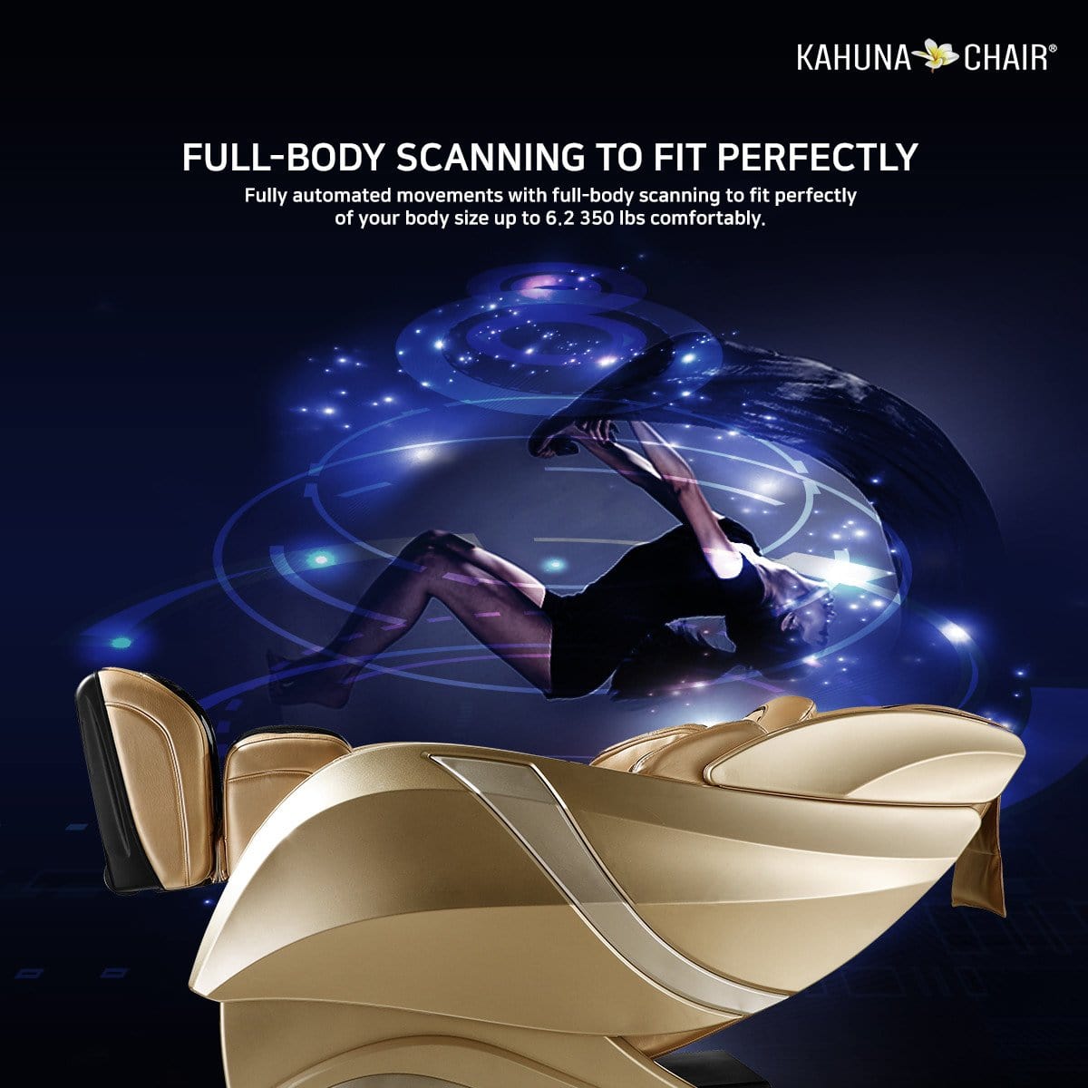 3D Kahuna Exquisite Rhythmic Massage Chair HUBOT HM-078