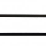 Image of WM-FML-34-4023-STL  Linear Electric Fireplace with Deep Charcoal Colored Steel Surround